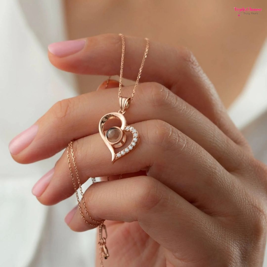 100 Languages I Love You - Eternal Rose Gifts for Her Cute Gift Box Forever Rose & Necklace