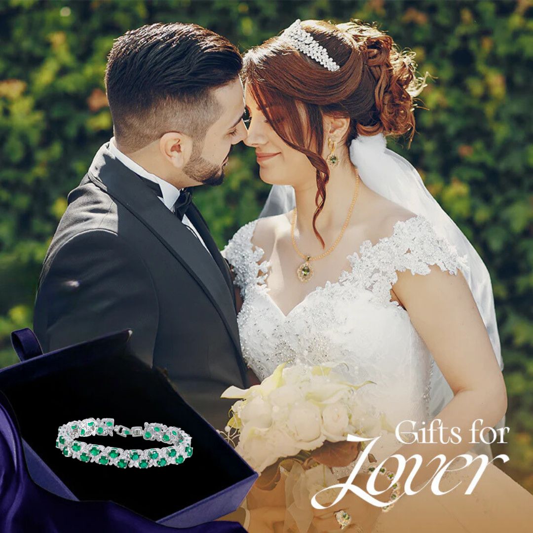 Enchanted Emerald – Elegant Luxury Women's Bracelet - May birthstone