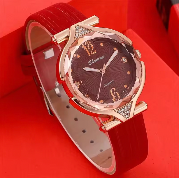 Penelope Luxury Set - Set Watches Women Leather Band Ladies Watch Simple Casual Womens Analog WristWatch Bracelet Gift Montre Femme