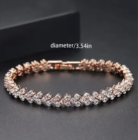 Velour Gems Luxury Watch Set - 2PCS Set Luxury Watch Women Bracelet Rhinestone Fashion Wristwatch Casual Ladies Watches Bracelet Set Clock