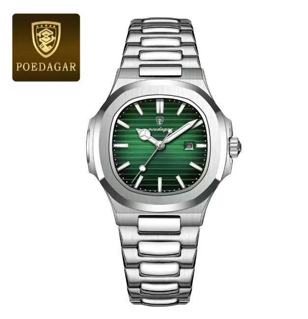 Infinity Dials - Luxury Square Watch for Woman Waterproof Luminous Date Ladies Watch Stainless Steel Quartz Women's Watches Female