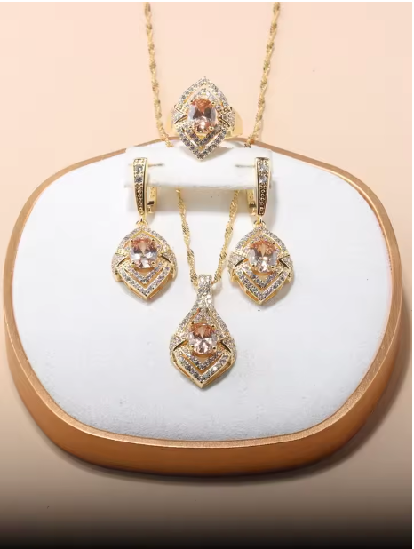 Chrysos Collection - 13-Colors Dubai 18k Gold Plated Jewelry Sets