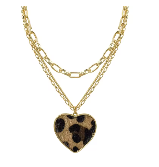 Wild Muse - Leopard Jewelry Full Set - Including Necklace, Earrings, Bracelet and Ring