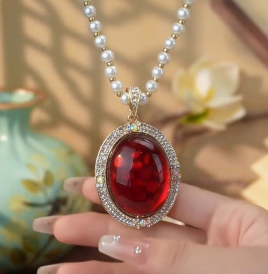 Pearl of the Nile - July Birthstone - Luxury Pearl Jewelry Set - Including Necklace, Earrings, Bracelet and Ring