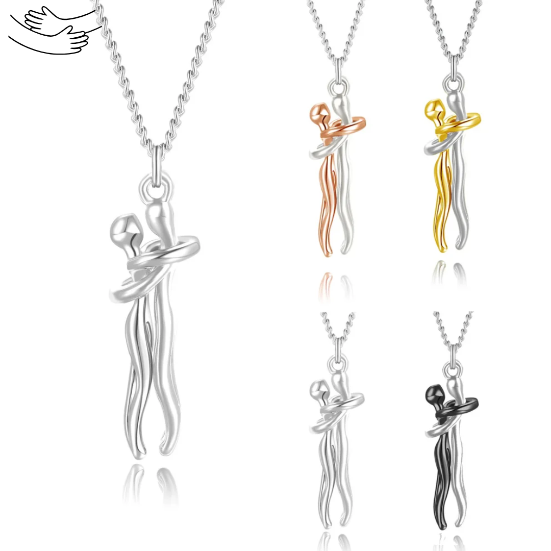 Truly Huglet - Viral Couples Eternal Hugging Pendant Necklace