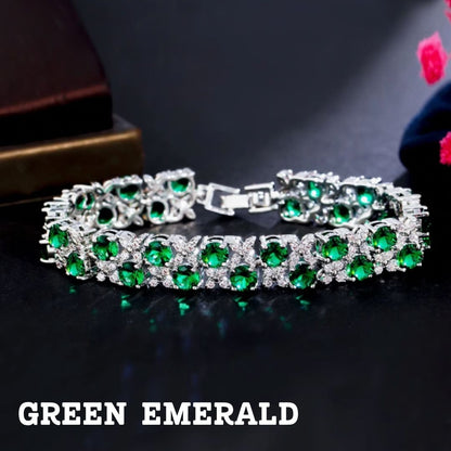 Enchanted Emerald – Elegant Luxury Women's Bracelet