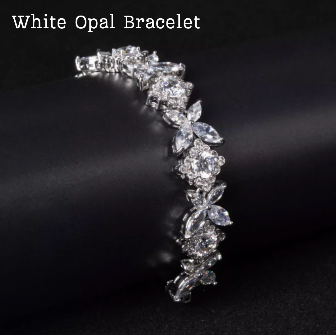 Scarlet Spark Luxury Jewelry Set - Elegant Necklace Earring Bracelet & Ring Set For Women