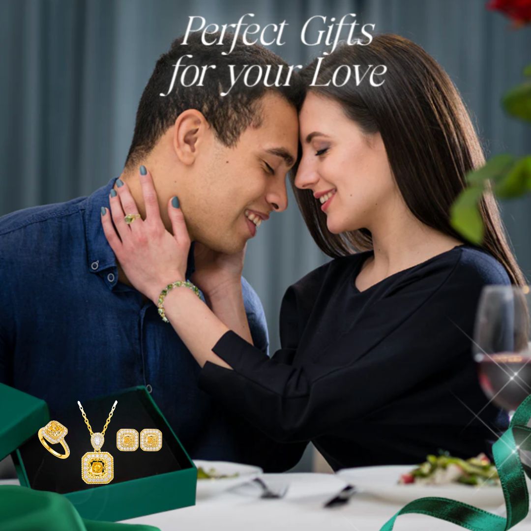 Golden Glow – Luxury Necklace, Earrings & Ring Set