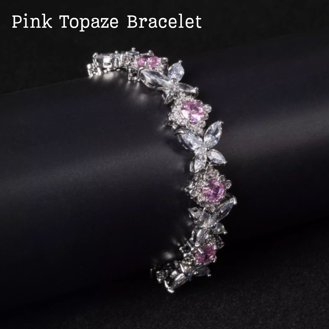 Scarlet Spark Luxury Jewelry Set - Elegant Necklace Earring Bracelet & Ring Set For Women