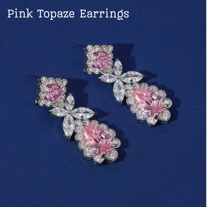 Scarlet Spark Luxury Jewelry Set - Elegant Necklace Earring Bracelet & Ring Set For Women