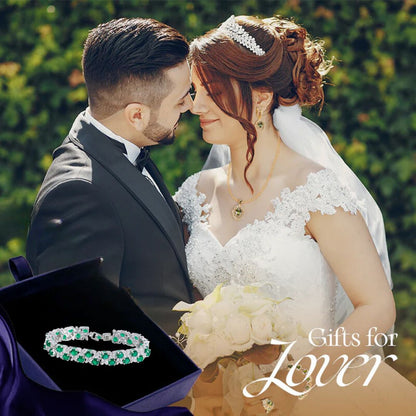 Enchanted Emerald – Elegant Luxury Women's Bracelet