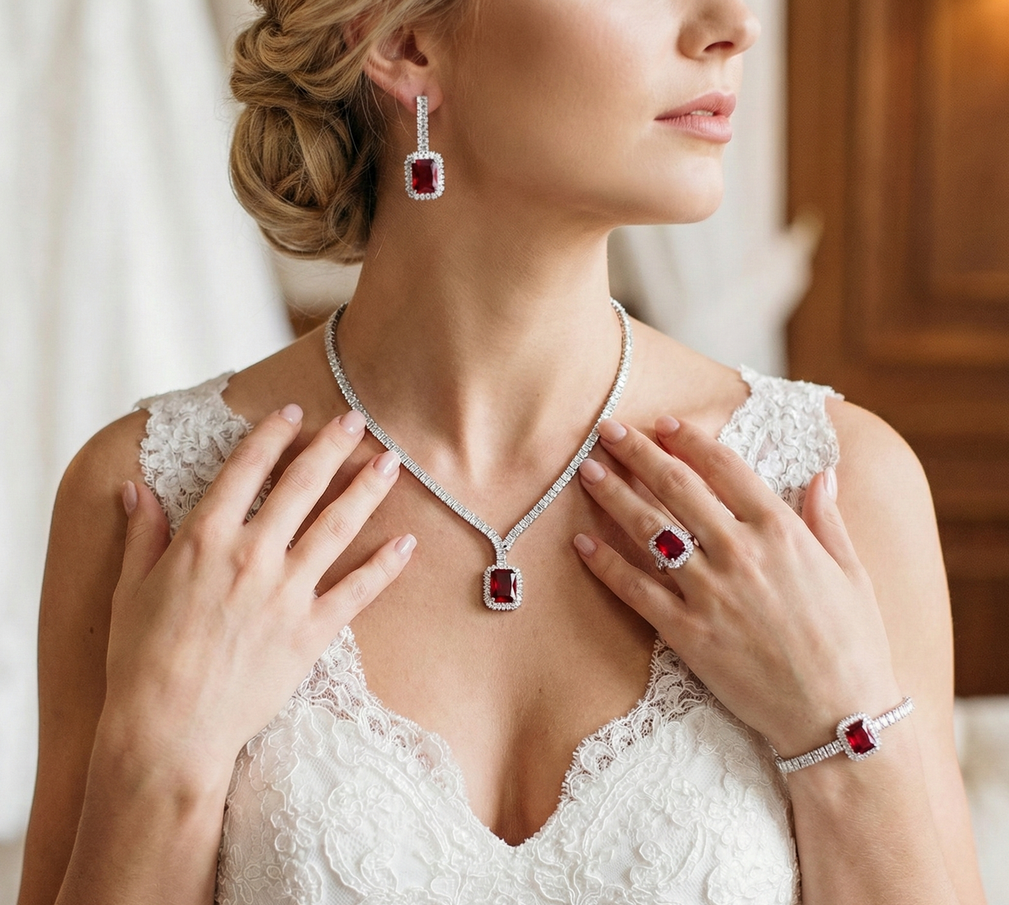 Sekhmet Radiance - TrulyCharm's Luxurious Jewelry Set - Holiday, Wedding