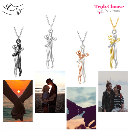 Truly Huglet - Viral Couples Eternal Hugging Pendant Necklace