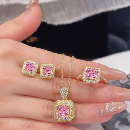 Golden Glow – Luxury Necklace, Earrings & Ring Set