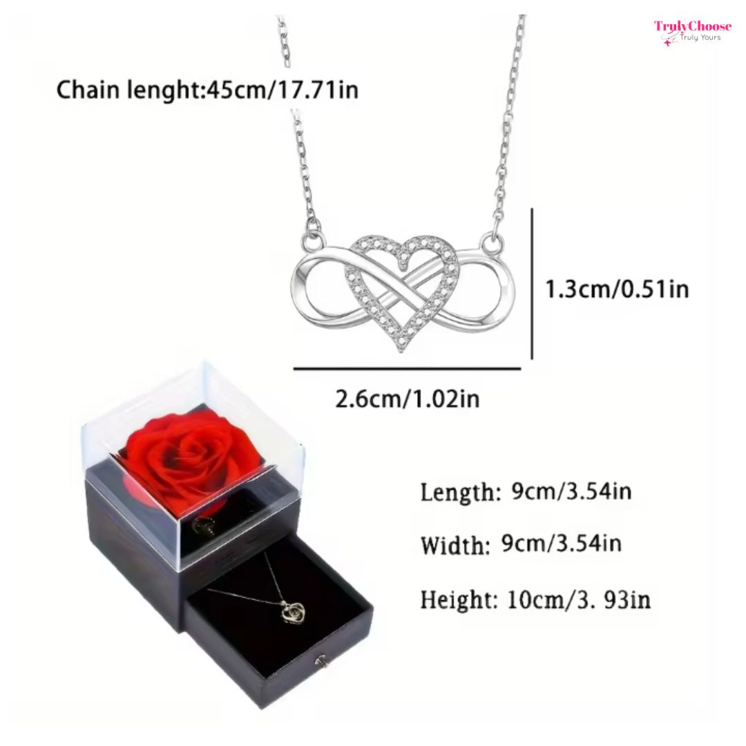 Endless Love™ - Infinity Heart Necklace Created with Zircondia Crystals