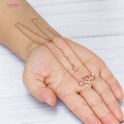 Endless Love™ - Infinity Heart Necklace Created with Zircondia Crystals