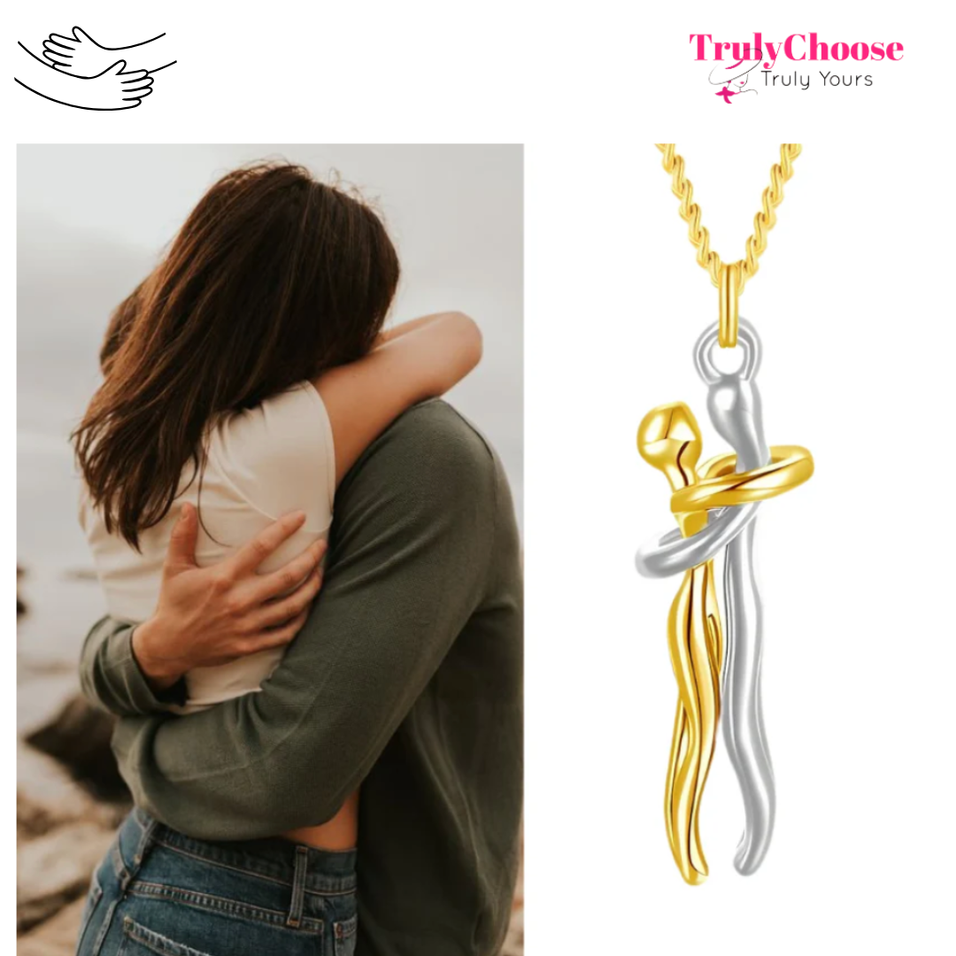 Truly Huglet - Viral Couples Eternal Hugging Pendant Necklace