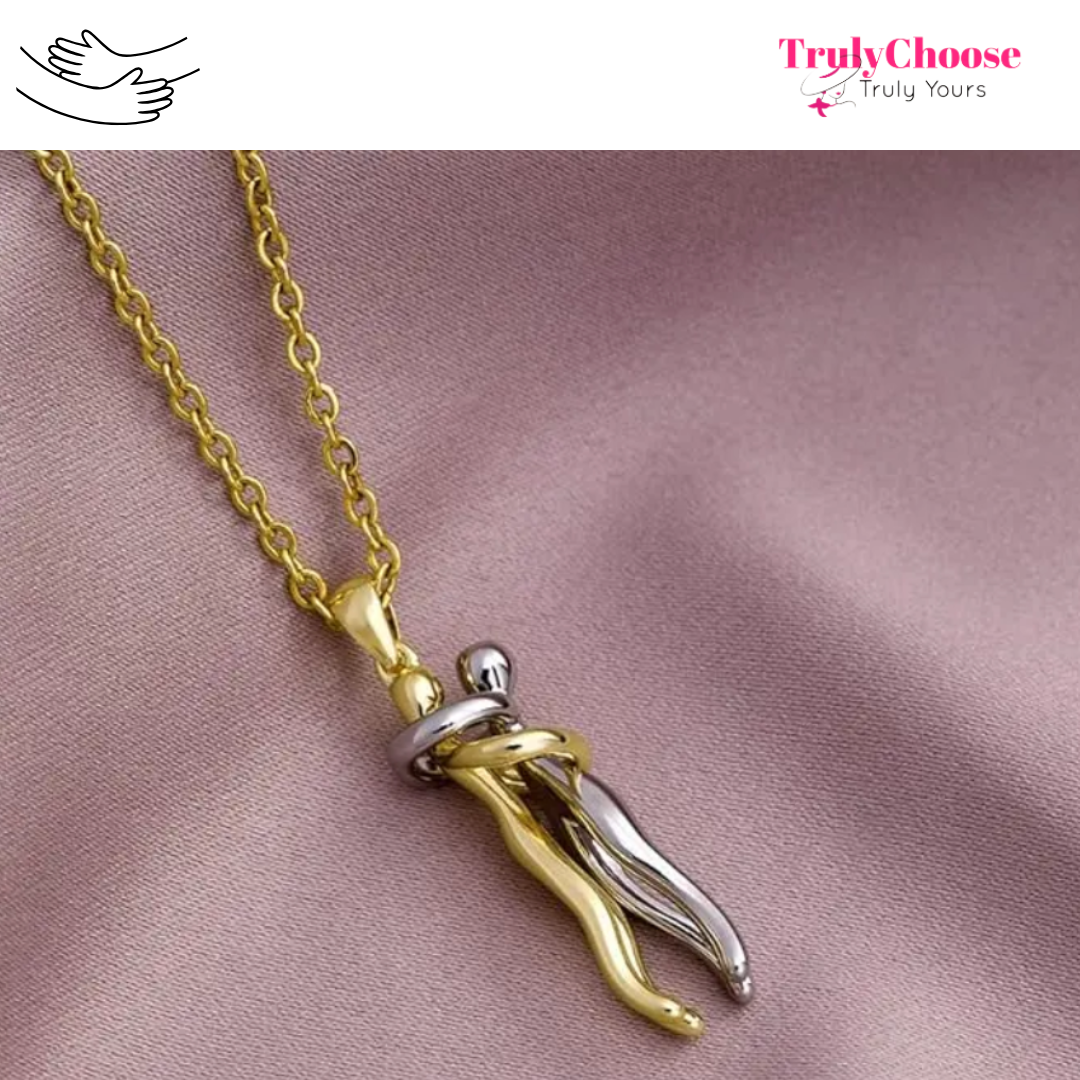 Truly Huglet - Viral Couples Eternal Hugging Pendant Necklace