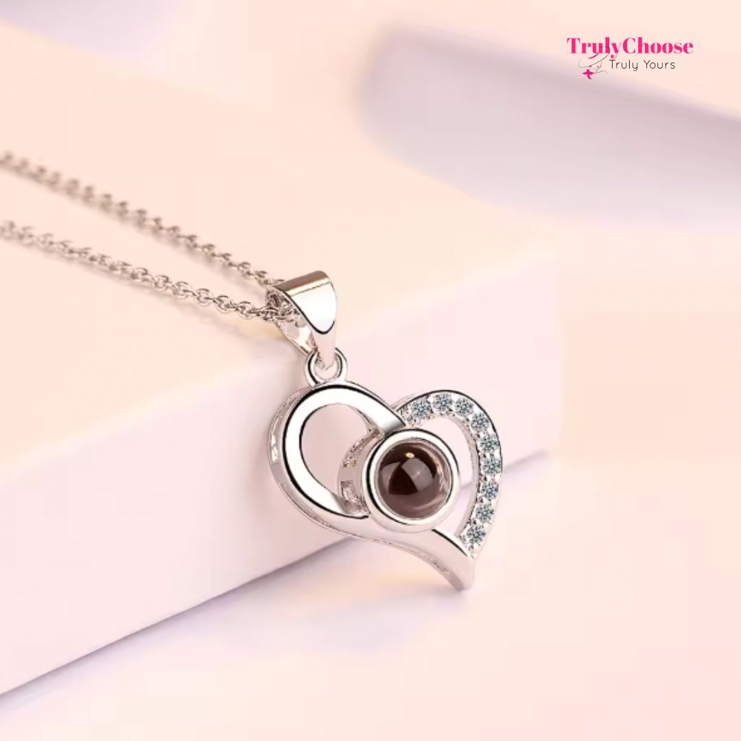 100 Languages I Love You - Eternal Rose Gifts for Her Cute Gift Box Forever Rose & Necklace