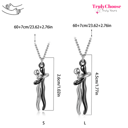 Truly Huglet - Viral Couples Eternal Hugging Pendant Necklace