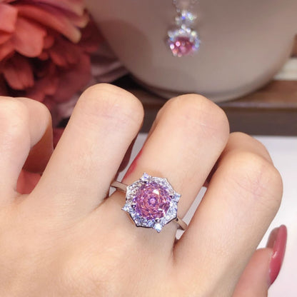 Crystal Purity Luxury Jewelry Set – Elegant Necklace, Earrings & Ring for Women