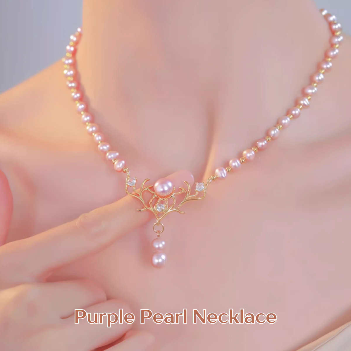 Hathor's Radiance -  Truly Charm Elegant Radiance Cultured Pearl Necklace - Bracelet - Earrings - Ring 4pcs Jewelry Set