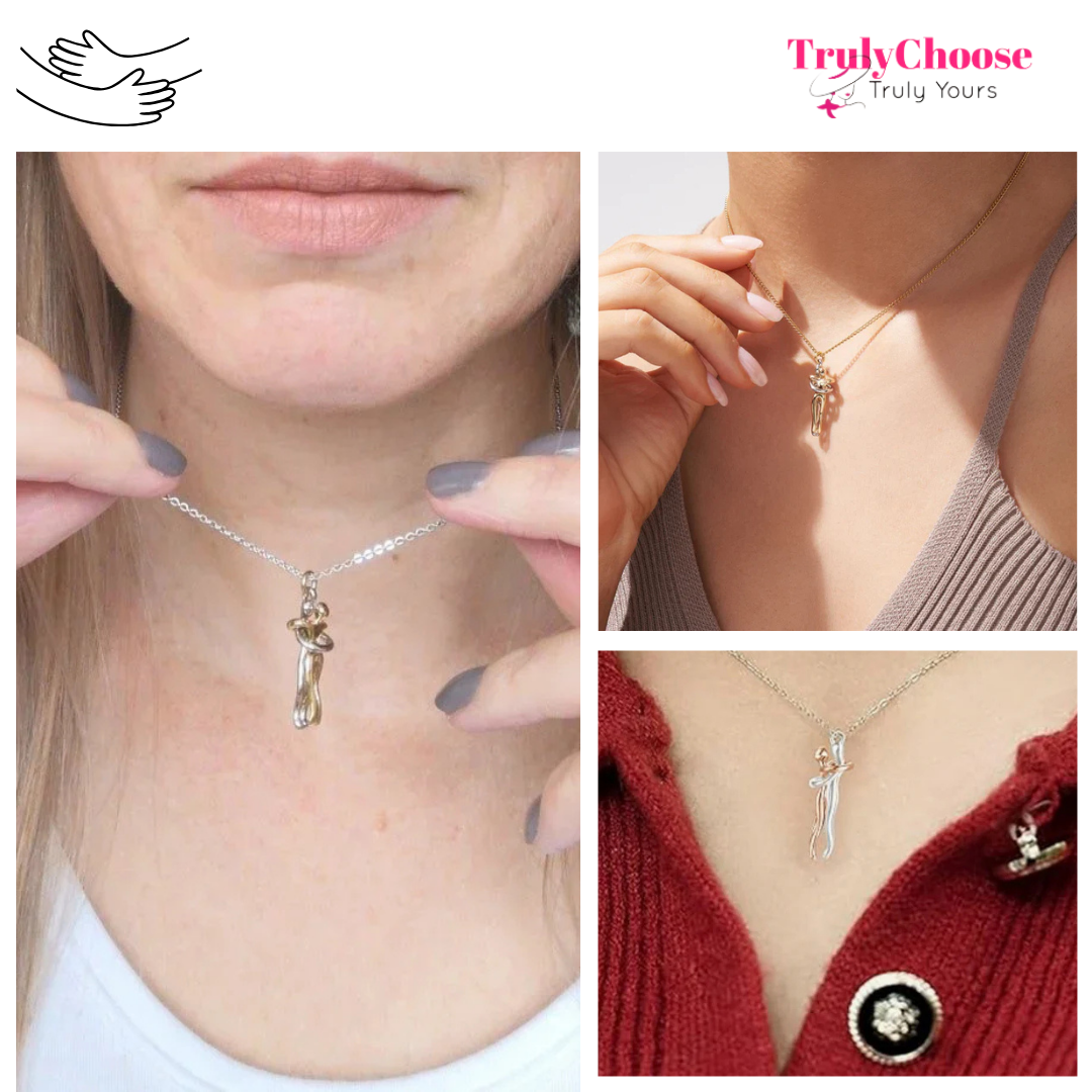 Truly Huglet - Viral Couples Eternal Hugging Pendant Necklace
