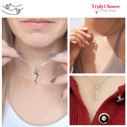 Truly Huglet - Viral Couples Eternal Hugging Pendant Necklace