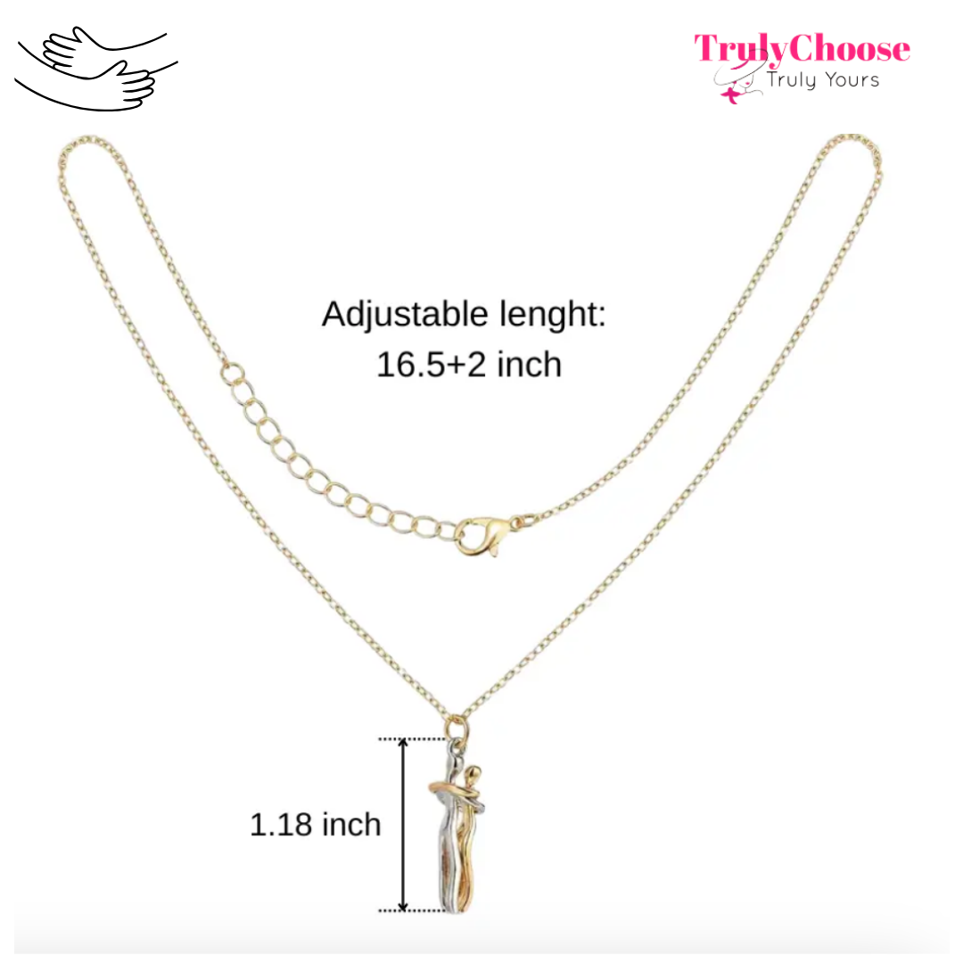 Truly Huglet - Viral Couples Eternal Hugging Pendant Necklace