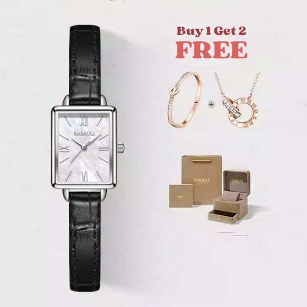 Chic Square Women’s Watch for Modern Minimalist Style (2 Free Gifts & Full Box)
