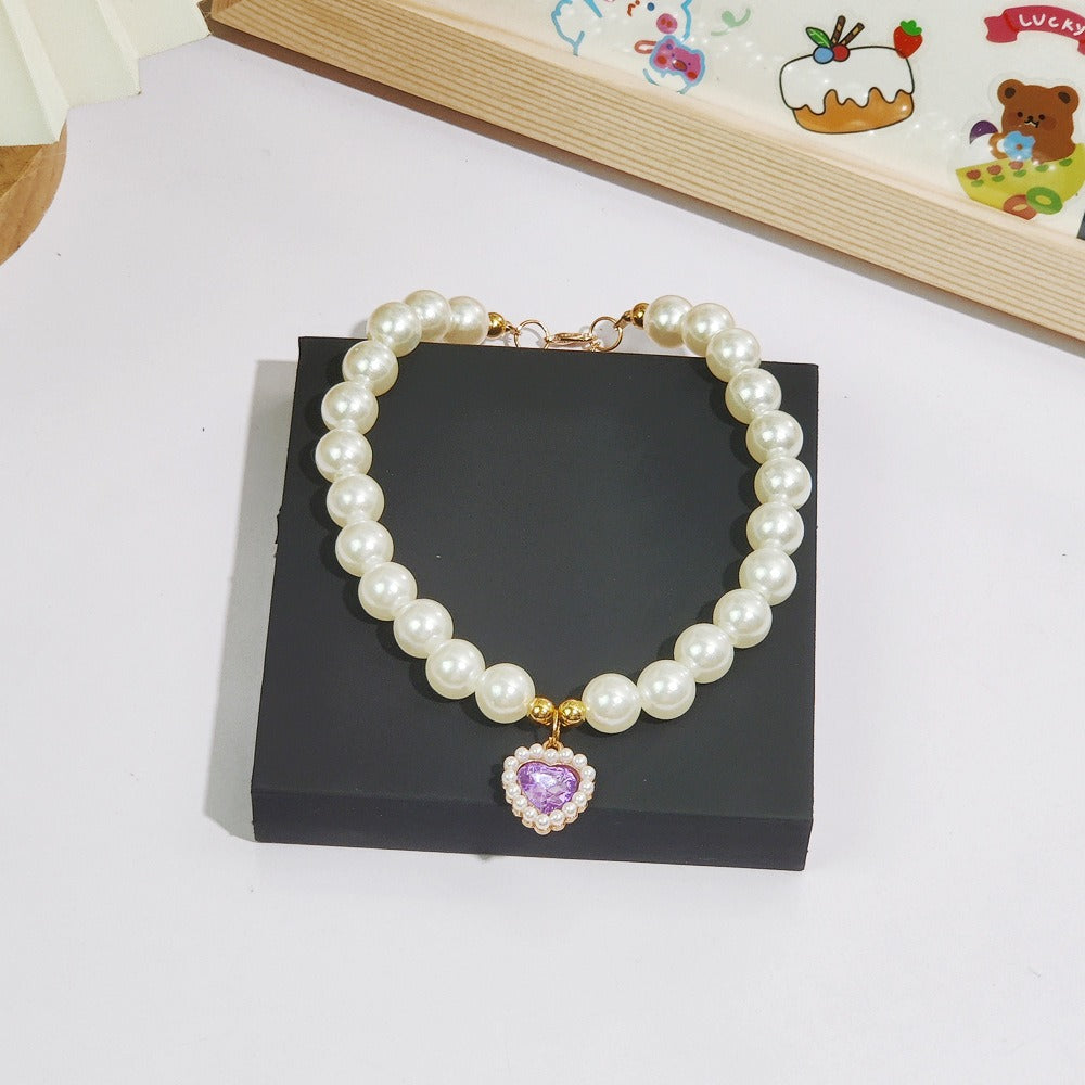 Ocean Pure Heart - Luxury Pearl & 18K Gold Necklace Set Includes Stunning Bracelet and Stud Earrings Jewelry