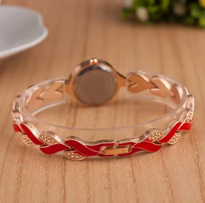 Geneva Luxury Set - Women Watch Hand Jewelry Set Diamond Bracelet Watch