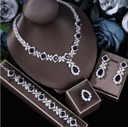 Angelina Cubic Zirconia - Bridal jewelry set, crystal wedding jewelry set