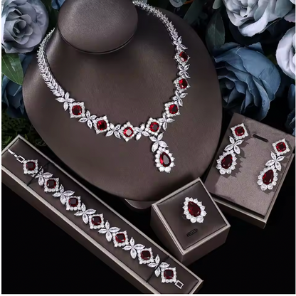 Angelina Cubic Zirconia - Bridal jewelry set, crystal wedding jewelry set