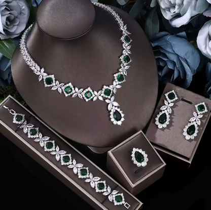 Angelina Cubic Zirconia - Bridal jewelry set, crystal wedding jewelry set