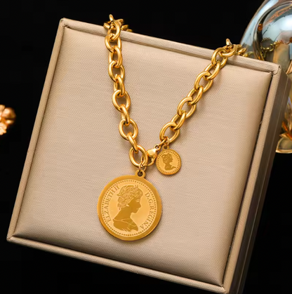 Van Clover Layered Necklaces - Gold Color Flower Five-Leaf Clover Necklace For Women