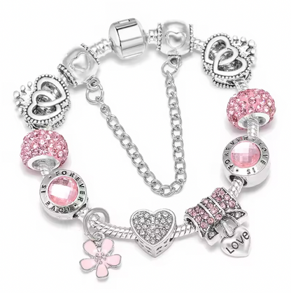Opulent Charm Bracelet - Silver Color Charm Bangles With Firefly Star Pendant Bracelets Bangle For Women Men Girlfriend DIY Jewelry Special Offer