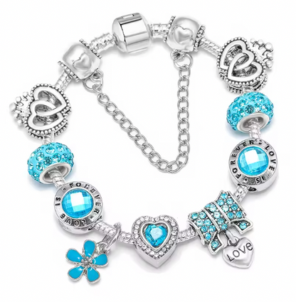 Opulent Charm Bracelet - Silver Color Charm Bangles With Firefly Star Pendant Bracelets Bangle For Women Men Girlfriend DIY Jewelry Special Offer