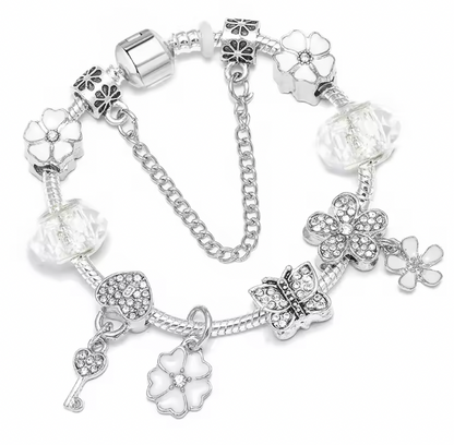 Opulent Charm Bracelet - Silver Color Charm Bangles With Firefly Star Pendant Bracelets Bangle For Women Men Girlfriend DIY Jewelry Special Offer