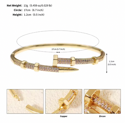 Sophia Serenity Bracelet - Zircon Screw Bracelet For Women As Gift