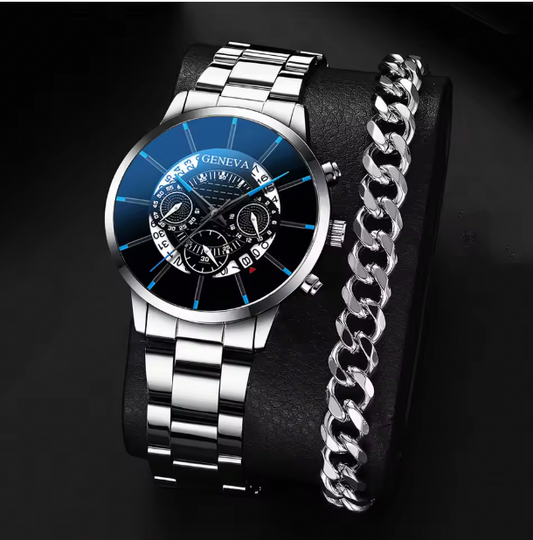 Classic Charm Combo - Luxury Quartz Wristwatch