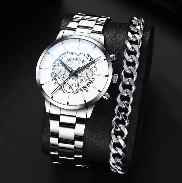 Classic Charm Combo - Luxury Quartz Wristwatch