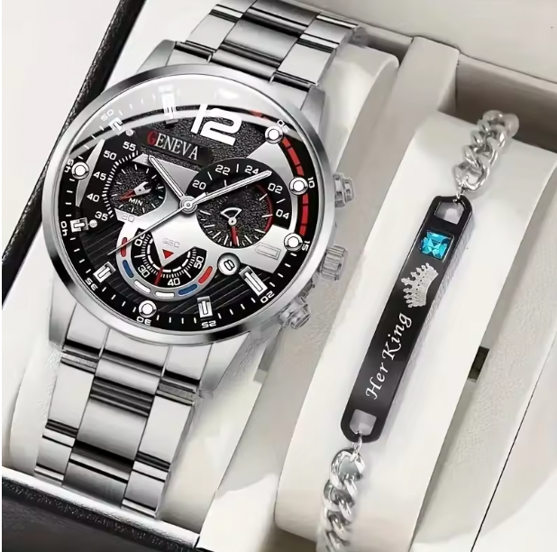 Classic Charm Combo - Luxury Quartz Wristwatch