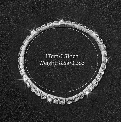 Bastet Luxury Jewelry Set - 2PCS/Set Fashion Rhinestone Women's Watch Bracelet Band Ladies Quartz Watch（Without Box）