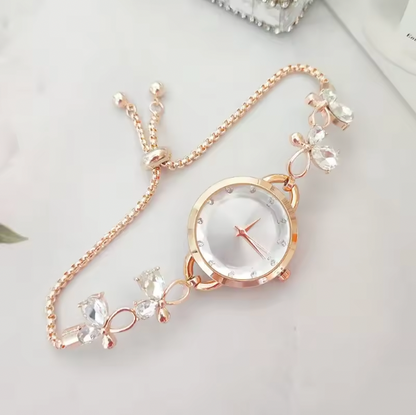 Gilded Essence Luxury Watch - Ladies Bow Tie Watch Luxury Women's Watches Simple Quartz Wristwatches Watches
