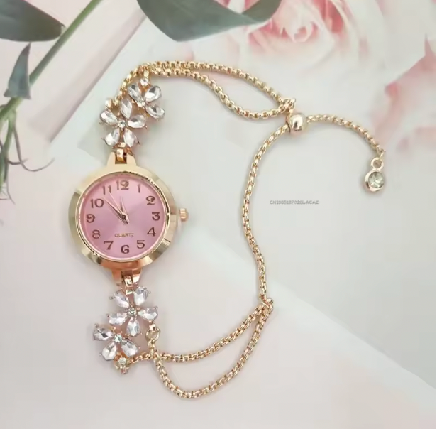 Seraphina Sparkle Luxury Watch - Women's Fashion Light Luxury Quartz Bracelet Watch Waterproof Premium Exquisite Violet Crystal Female's Watches Gift
