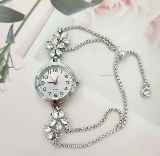 Seraphina Sparkle Luxury Watch - Women's Fashion Light Luxury Quartz Bracelet Watch Waterproof Premium Exquisite Violet Crystal Female's Watches Gift