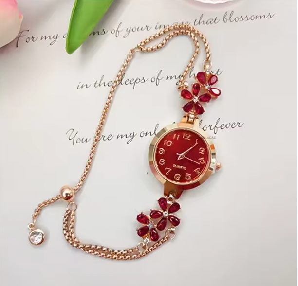 Seraphina Sparkle Luxury Watch - Women's Fashion Light Luxury Quartz Bracelet Watch Waterproof Premium Exquisite Violet Crystal Female's Watches Gift