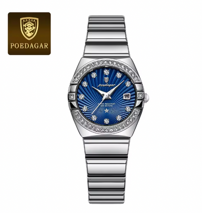 Stellar Chronos - Luxury Woman Wristwatch Waterproof Luminous Date Stainless Steel Watch For Ladies High Quality Quartz Women Watches