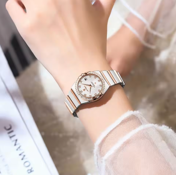 Stellar Chronos - Luxury Woman Wristwatch Waterproof Luminous Date Stainless Steel Watch For Ladies High Quality Quartz Women Watches